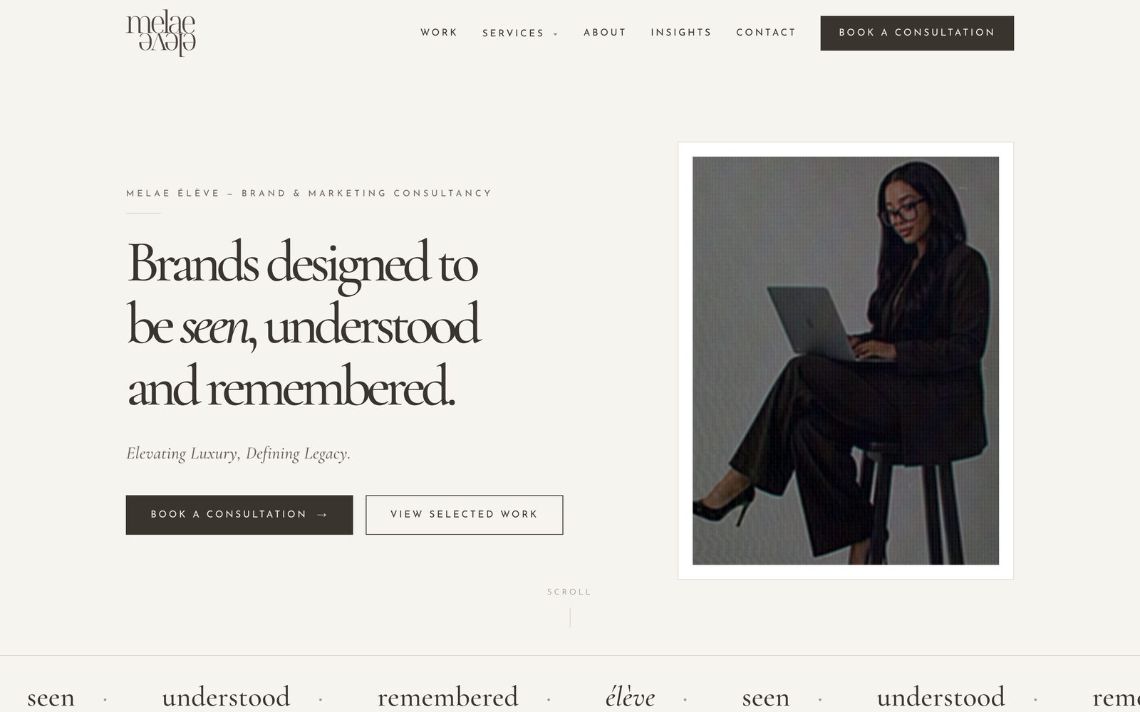 Melae Eleve website